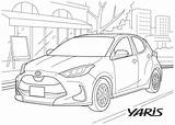 Toyota Wonder sketch template