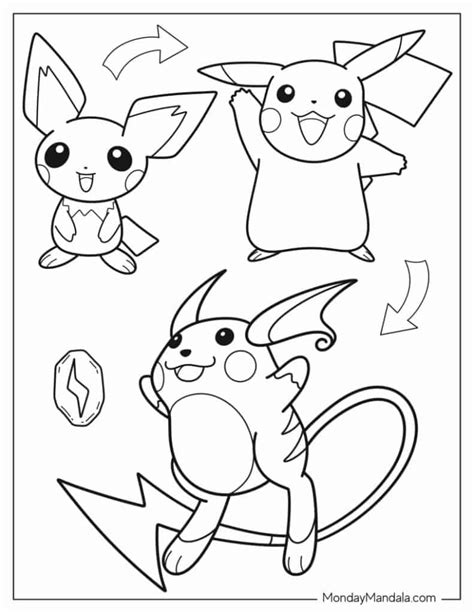 coloring pages  pichu