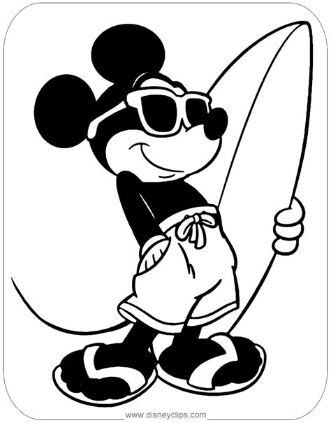 mickey coloring pages png