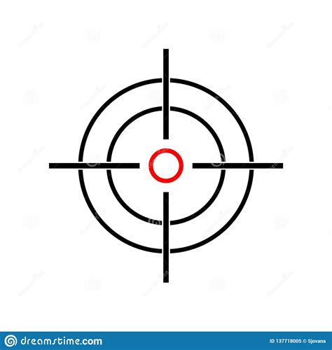 crosshair icon  logo  white background stock illustration illustration  good hunting