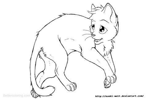 warrior cats coloring pages  printable coloring pages