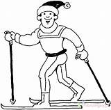 Mann Wintersport Skilanglauf Narty Sciatore Kolorowanki Ausmalbild Scia Kolorowanka Uomo Disegno Dzieci Snowboard Skiing Malbilder Malvorlagen sketch template