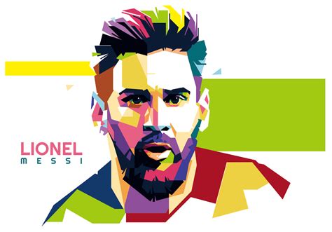 Lionel Messi Vector Wpap Download Free Vectors Clipart