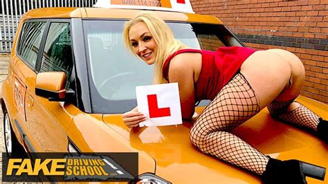 fake driving school sexy jealous babe loves a good