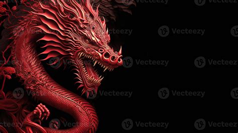 feliz ano nuevo chino fondo personaje de dragon realista  foto