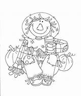 Scarecrow Dearie Digi sketch template