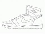 Jordan Coloring Air Pages Shoes Nike Drawing Template Michael Sneakers Shoe Vans Jordans Sneaker Printable Color High Drawings Templates Clipart sketch template