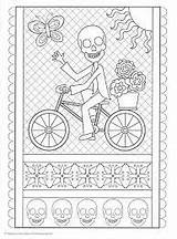 Coloring Pages Picado Dead Printable Print Papel Book Zentangle Skull Sheets Animal Patterns Pattern Adult Paper Crafts Party sketch template