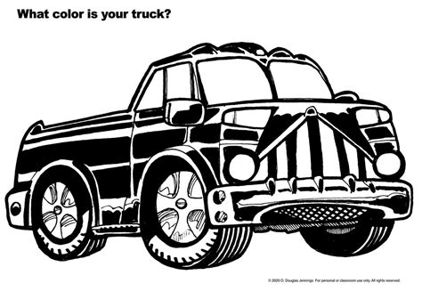 coloring sheet   truck doug jennings flickr