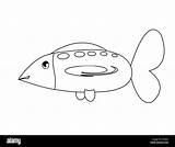 Fish Coloring Stock Colouring Food Alamy sketch template