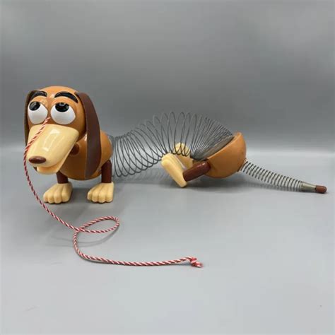 vintage  disney pixar toy story slinky dog pull toy james