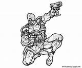 Deadpool Coloriage Deathstroke Superheroes Colorier Wolverine Imprimé sketch template