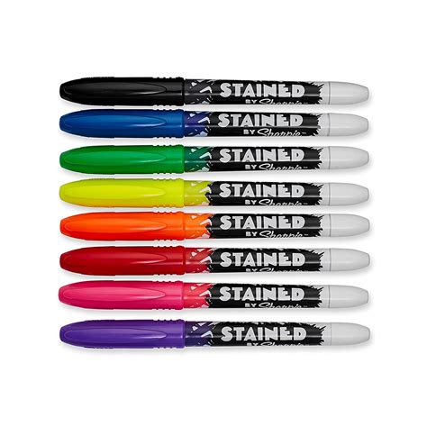 sharpie stained brush tip fabric markers assorted ct stencil