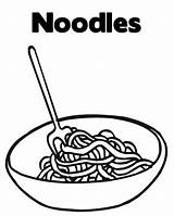 Noodles sketch template