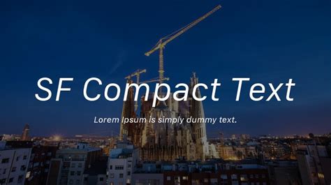 sf compact text font family    desktop webfont