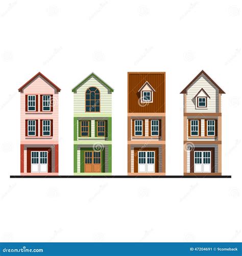 houses stock vector illustration  village symbol