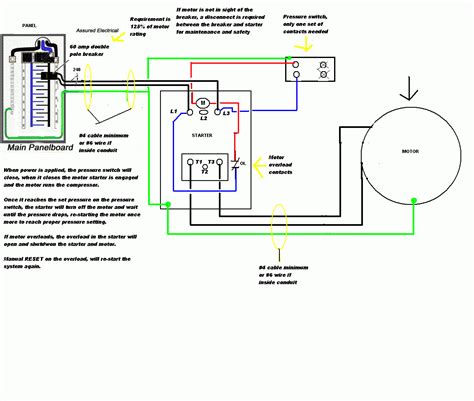 industrial air compressor wiring diagram