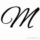Letter Letters Printable Cursive Alphabet Calligraphy Lettering Fonts Font Large Small Bubble Tattoo Monogram sketch template