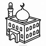 Coloring Masjid Pages Mosque Getcolorings sketch template