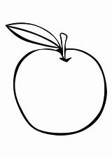 Apple Coloring Pages sketch template