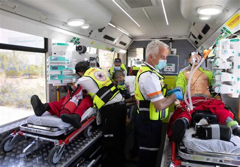 magen david adom builds ambulance bus with potential for 13 patients