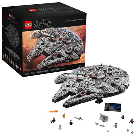 buy lego star wars ultimate millennium falcon  expert building set  starship model kit