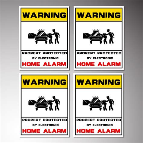security alarm stickers australia thestickerprinting