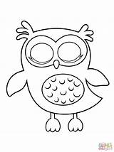 Owl Coloring Pages Clipart Sleepy Owls Printable Girl Kids sketch template