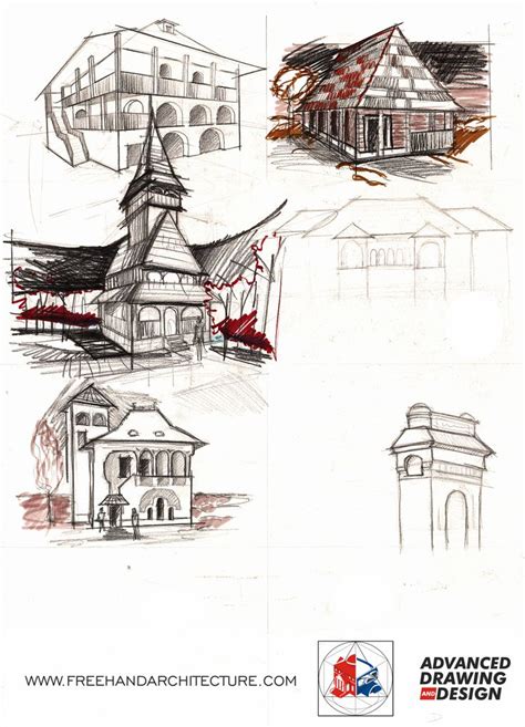 pin  freehand architecture  history drawings art history