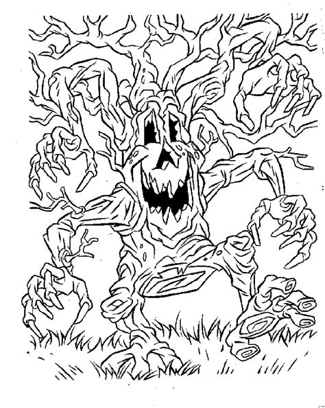 halloween coloring pages  printable scary coloring home