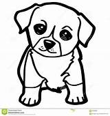 Cane Cani Stampare Cagnolini Carini Cartoon Labrador Ricerca Cucciolo Illustrazione Fumetto Divertente Canino Cartoni Animati sketch template
