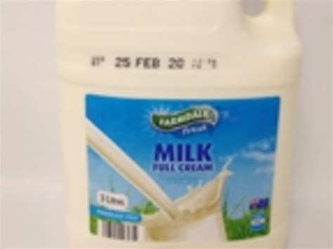 aldi milk recall farmdale full cream milk recalled  act  nsw newscomau australias