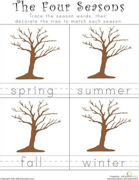 writing   seasons seasons worksheets seasons kindergarten