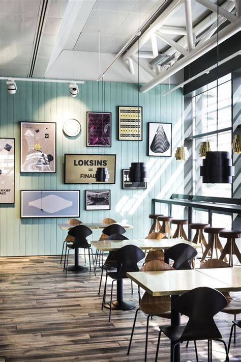 minimalist coffee shop design  gallery wall homemydesign