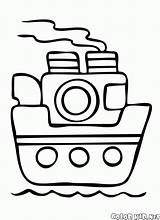 Battello Dzieci Colorare Kolorowanki Vapore Steamboat Colorkid Disegni Vapor Kolorowanka Malvorlagen Dampfschiff Bambini Piccoli Barco sketch template
