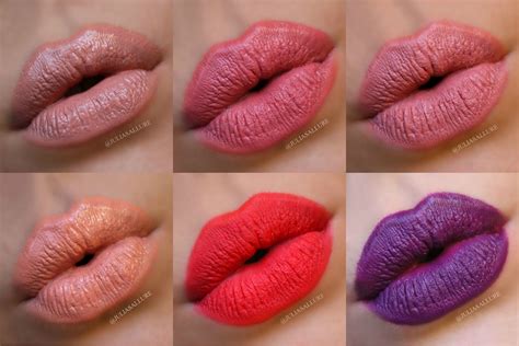 colourpop cosmetics new lippie stix and pencils swatches and review juliasallure