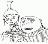 Agnes Despicable Gru Pages Reads Book Coloring Pages2color Minions Margo Edith Waiting Together Printable Live sketch template