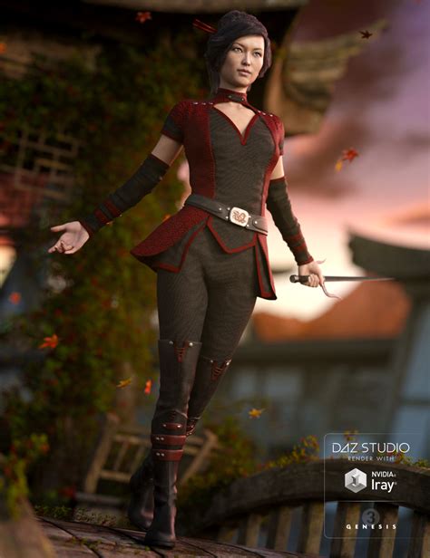 darkshade outfit for genesis 3 female s daz 3d