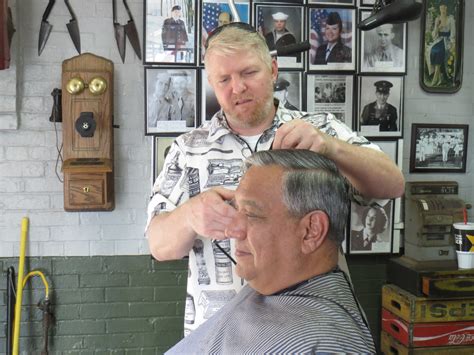 timey master barber thrives  downtown cartersville