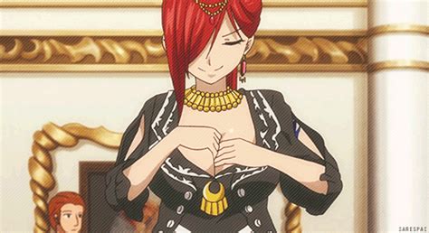 anime fairy tail boobs tits boobies breasts erza scarlet nsfw sex related