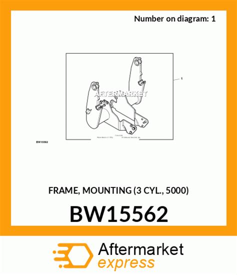 bw frame mounting  cyl  fits john deere price