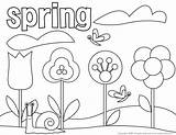 Spring Coloring Pages Break Color Printable Getcolorings sketch template