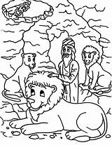 Daniel Coloring Lions Lion sketch template
