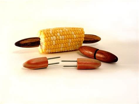 wooden corn    holders