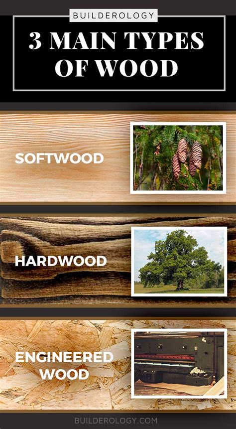 types  wood   builderology