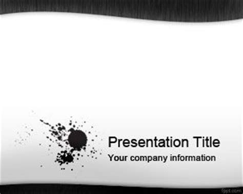 black ink powerpoint template powerpoint templates