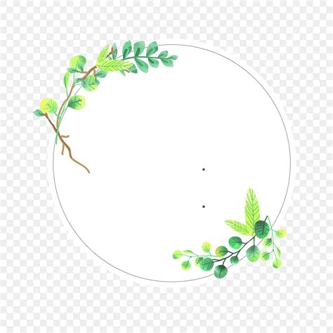 watercolor leaves border vector hd png images watercolor leaves border