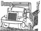 Coloring Pages Truck Dump Semi Printable Kids Garbage Boys Print Simple Finest Template Cutouts Popular Comments sketch template