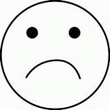 Sad Face Coloring Clipart Library sketch template
