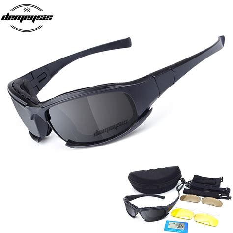 X7 Military Goggles Ballistic 3 Lenses Army Sunglasses With Original